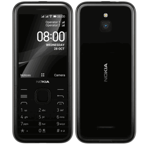 Nokia 8000 4G, Dual SIM, Black SK - distribúcia