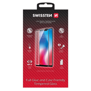 Tvrdené sklo na Samsung Galaxy S21 Swissten Durable 9H celotvárové čierne