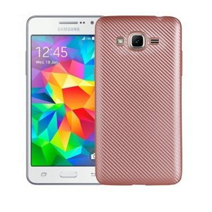 Silikónové puzdro na Samsung Galaxy J3 2016 Carbon TPU ružové