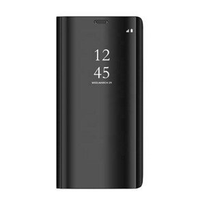 Diárové puzdro na Motorola Moto G9 Plus Clear View čierne