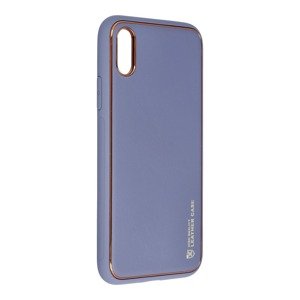 Plastové puzdro na Apple iPhone X/XS Forcell LEATHER modré