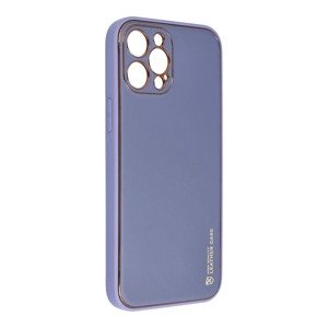 Plastové puzdro na Apple iPhone 12 Pro Max Forcell LEATHER modré