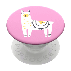 PopSockets PopGrip Gen.2, Llama Glama, lama na ružovom podklade