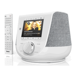 Digitálne a internetové rádio Hama DIR3200SBT, FM/DAB/DAB+/, Bluetooth, biele