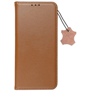 Diárové puzdro na Samsung Galaxy A12/M12 Leather Forcell Smart Pro hnedé