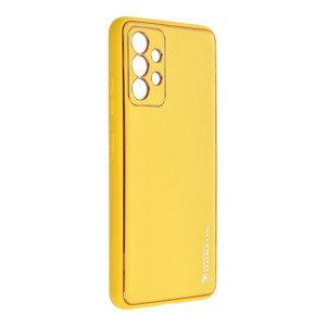 Plastové puzdro na Samsung Galaxy A32 Forcell LEATHER žlté