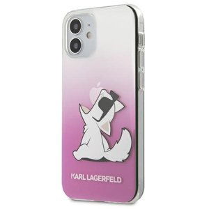 Puzdro na Apple iPhone 12 PRO MAX Karl Lagerfeld KLHCP12LCFNRCPI faceplate ružové