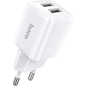 Sieťová nabíjačka HOCO N8 2xUSB 2,4A Briar white