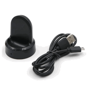Nabíjací kábel na Samsung Gear S3 Classic/Frontier SM-R770, SM-R760, SM-R765 Tactical USB čierny