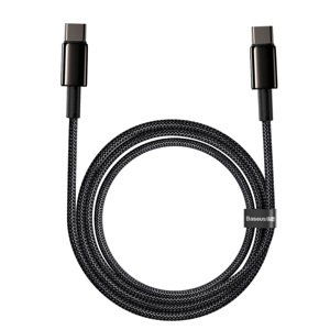 Dátový kábel Baseus Tungsten PD USB typ-C na USB typ-C 2,0 m 100W čierny