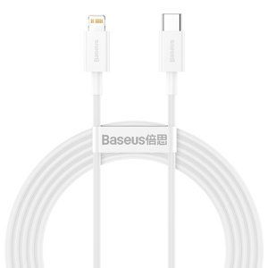 Dátový kábel Baseus Superior PD USB-C - Lightning 2,0 m 20W biely