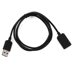 Nabíjací USB kábel na Polar M200, Huawei Band 4, Honor band 5i čierny