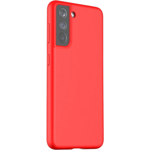 Silikónové puzdro na Samsung Galaxy S21+ 5G G996 ARAREE Typoskin červené