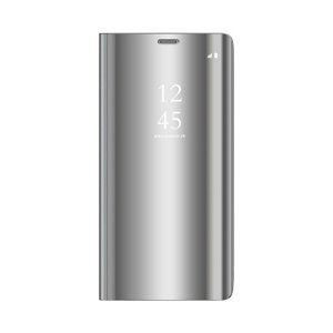 Diárové puzdro na Samsung Galaxy A12/M12 Clear View strieborné