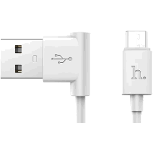 Kábel HOCO L UPM10, USB na microUSB, 1m, biely