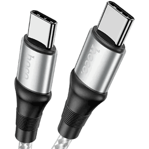 Kábel HOCO Exquisito X50, USB-C na USB-C PD 100W, 2m, sivý