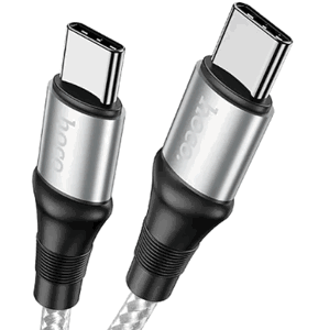 Kábel HOCO Exquisito X50, USB-C na USB-C PD 100W, 1m, sivý