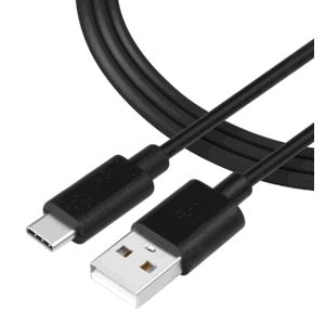 Kábel Tactical Smooth Thread USB-A/USB-C 1 m čierny