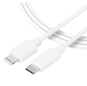 Kábel Tactical Smooth Thread USB-C/Lightning 1 m biely