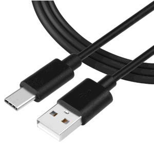 Kábel Tactical Smooth Thread USB-A/USB-C 1 m čierny
