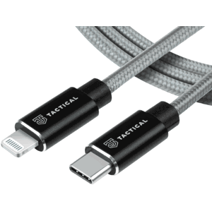 Kábel Tactical Fast Rope Aramid 032, USB-C na Lightning MFI, 2m, sivý