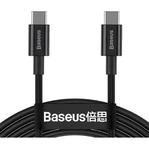 Kábel Baseus Superior Fast Charging CATYS-C01, USB-C na USB-C 100W, 2m, čierny