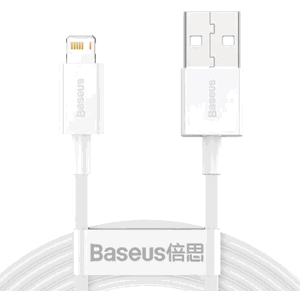 Kábel Baseus Superior CALYS-C02, Lightning USB 2.4A, Fast Charge, 2m, biely