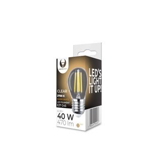 Forever Light Filament E27 G45 4W 230V 2700K 470lm COG transparentná