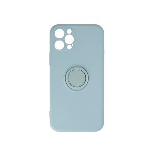 Silikónové puzdro na Apple iPhone 12/12 Pro Finger Grip zelené