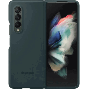 Silikónové puzdro Samsung na Samsung Galaxy Z Fold3 5G F926 EF-PF926TGE Silicone Cover zelené