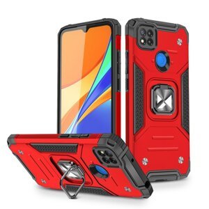 Odolné puzdro na Xiaomi Redmi 9C Ring Armor červené