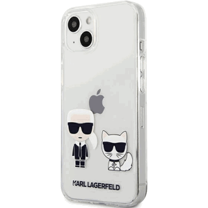 Plastové puzdro Karl Lagerfeld na Apple iPhone 13 KLHCP13MCKTR Ikonik transparentné