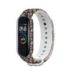 Náhradný remienok na Xiaomi Mi Band 3/4 RhinoTech lebky