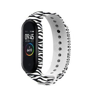 Náhradný remienok na Xiaomi Mi Band 3/4 RhinoTech zebra