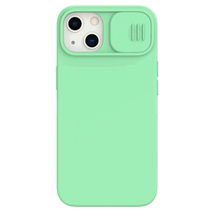 Silikónové puzdro na Apple  iPhone 13 Nillkin CamShield Silky zelené
