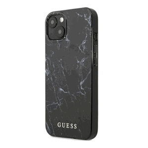 Plastové puzdro Guess na Apple iPhone 13 GUHCP13MPCUMABK Marble čierne