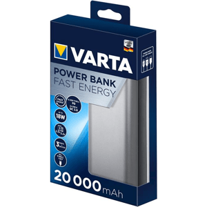 Powerbanka VARTA Fast Energy 20000mAh strieborná