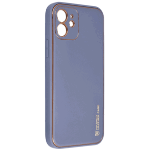 Plastové puzdro na Apple iPhone 13 Forcell LEATHER modré