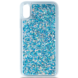 Silikónové puzdro na Samsung Galaxy A03s A037 Liquid Sparkle modré