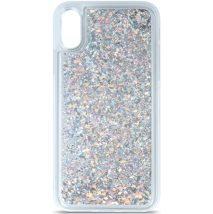 Silikónové puzdro na Apple iPhone 13 Mini Liquid Sparkle strieborné