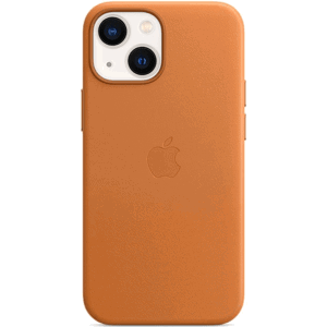 Kožené puzdro Apple na Apple iPhone 13 MM103ZM/A Leather MagSafe Golden Brown