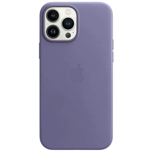 Kožené puzdro na Apple iPhone 13 Pro Max MagSafe fialové