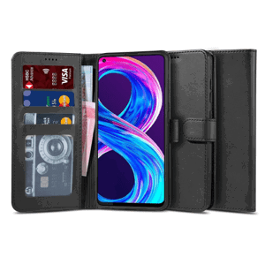 Diárové puzdro na Realme 8/8 Pro Tech-Protect Wallet čierne