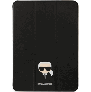 Diárové puzdro Karl Lagerfeld na Apple iPad Pro 12.9 KLFC12OKHG Karl Lagerfeld Head Saffiano Black