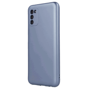 Plastové puzdro na Samsung Galaxy A03s Metallic modré