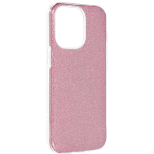 Silikónové puzdro na  Apple iPhone 13 mini Forcell Shining ružové