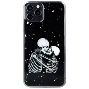 Silikónové puzdro na Apple iPhone 12/12 Pro Romantic Skeletons 1