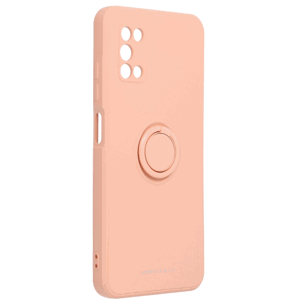 Silikónové puzdro na Samsung Galaxy A03s Roar Amber ružové