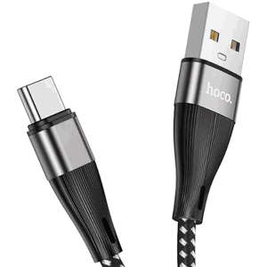 Kábel HOCO Blessing X57, USB na USB-C 3A, 1m, čierny