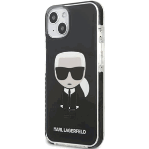 Plastové puzdro Karl Lagerfeld na Apple iPhone 13 KLHCP13MTPEIKK Full Body Ikonik čierne